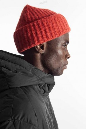 Men's COS Ribbed Alpaca-Blend Beanie | 0189POGYI