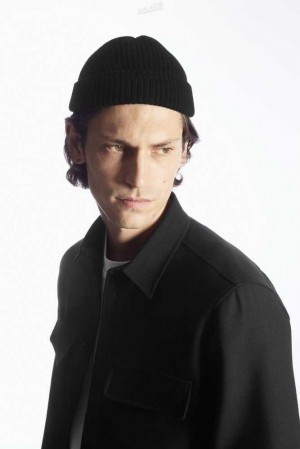 Men's COS Short Merino Wool Beanie | 0237XOTCI