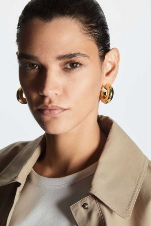 Women's COS Large Chunky Hoop Earrings | 5728JDCRQ