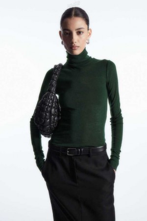 Women's COS Merino Wool Turtleneck Top Tops | 1895JBHGR