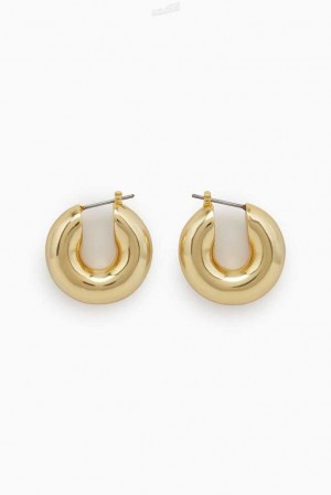 Women's COS Small Chunky Hoop Earrings | 7369TNASF