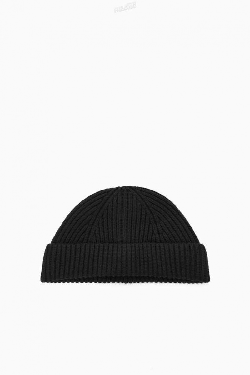 Men's COS Short Merino Wool Beanie | 0237XOTCI