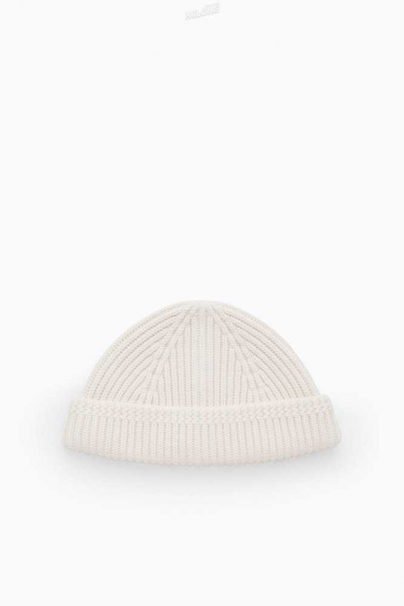 Men's COS Short Merino Wool Beanie | 7302WISYF