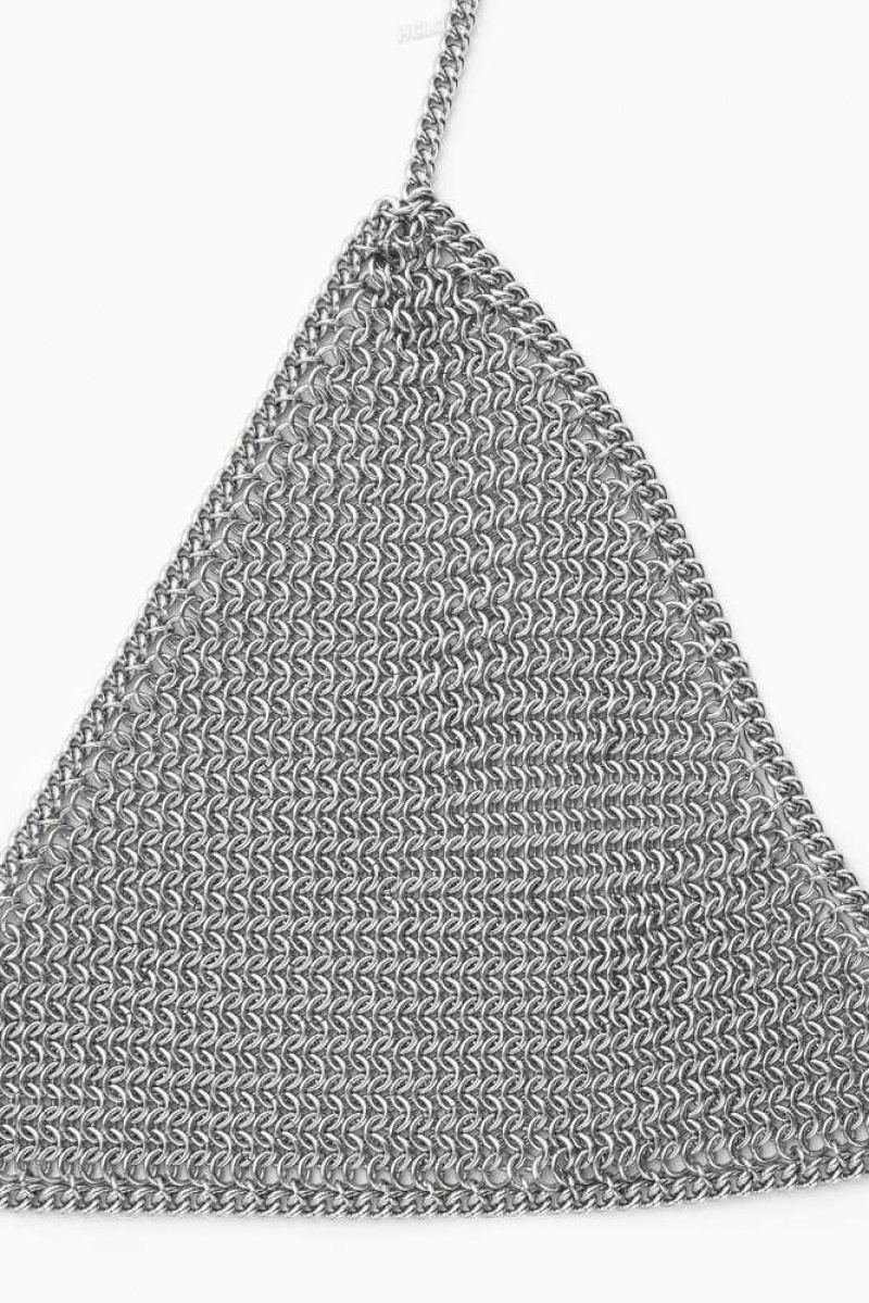 Women's COS Chainmail Triangle Bra Underwear | 1867KRDLO