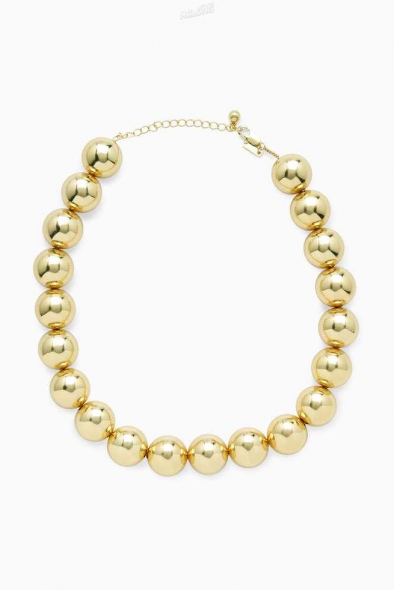 Women's COS Chunky Beaded Necklace | 6579VIEQS