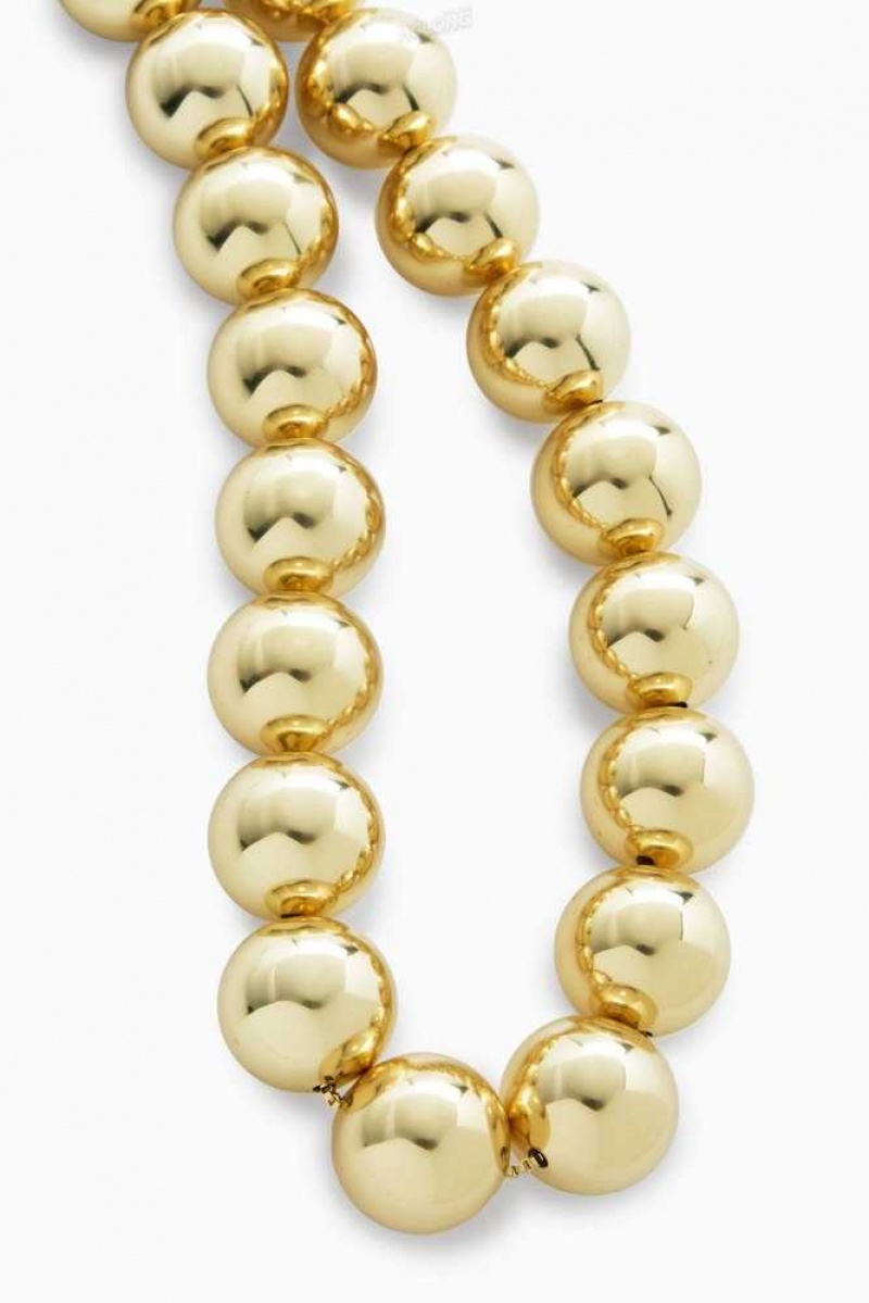 Women's COS Chunky Beaded Necklace | 6579VIEQS