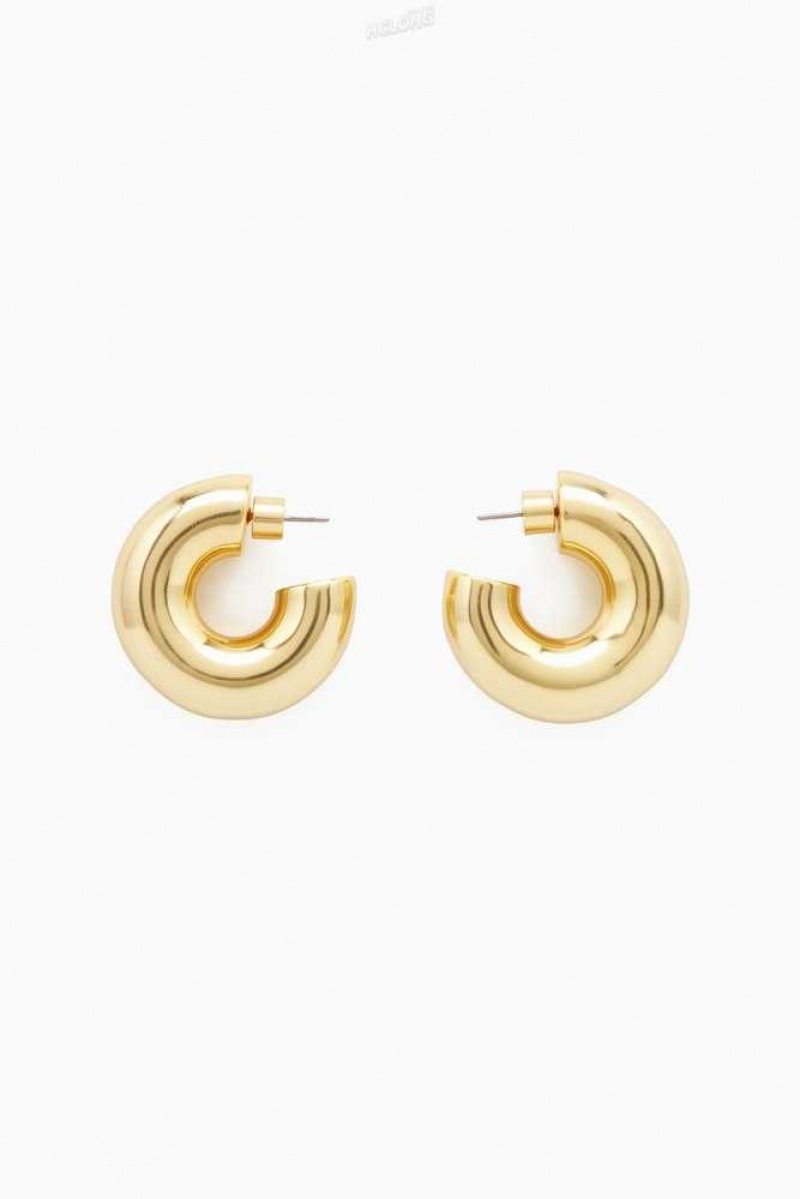 Women's COS Large Chunky Hoop Earrings | 5728JDCRQ