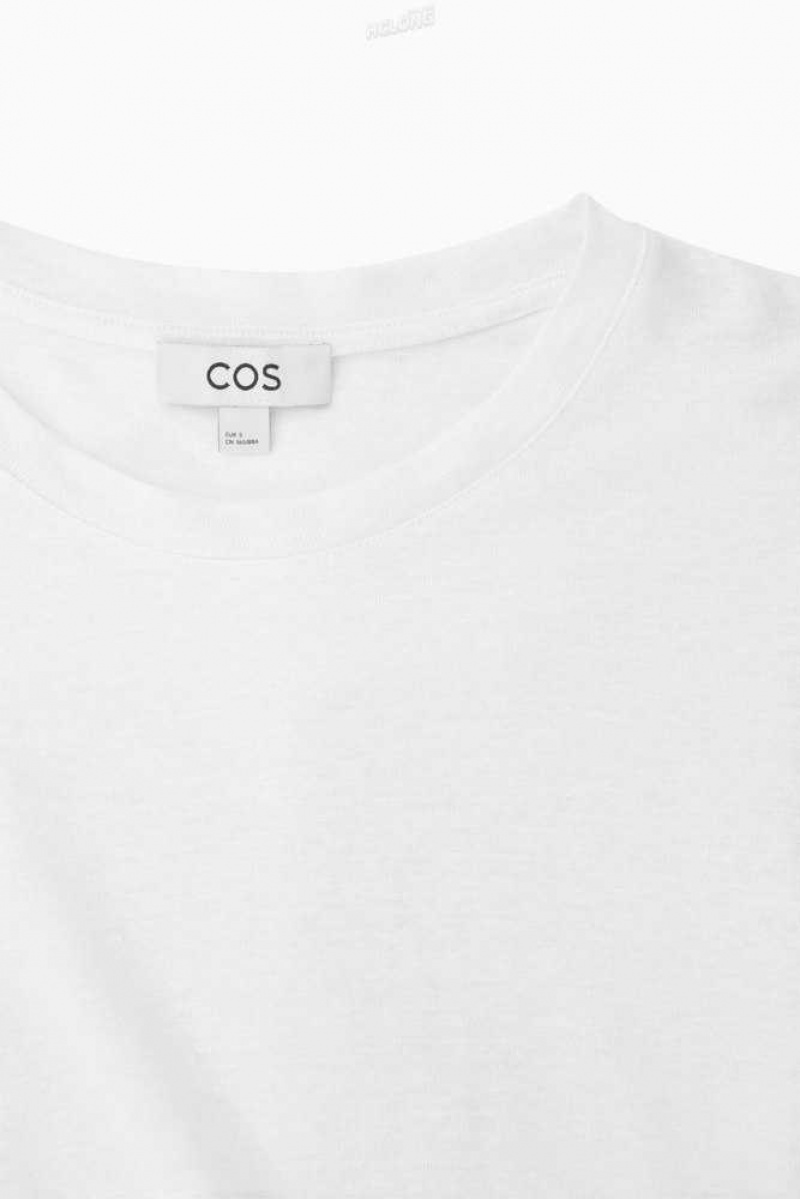 Women's COS Linen T-Shirt T-Shirt | 9812MQECH