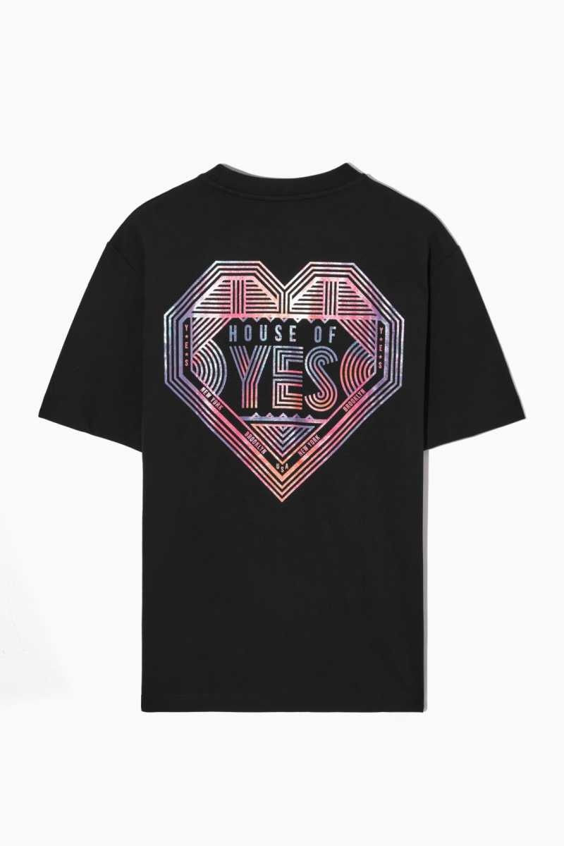 Women's COS Pride 2023 T-Shirt Black | 3720MUHPY