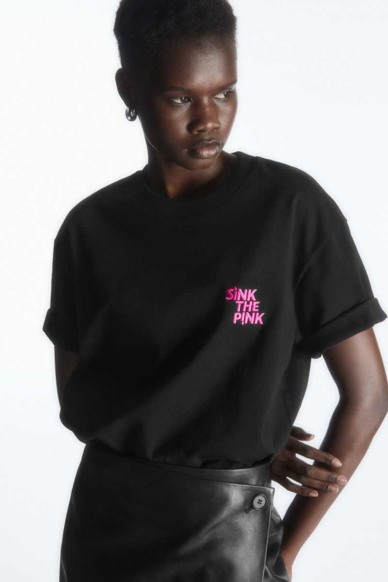 Women's COS Pride 2023 T-Shirt Pink | 3285KUPNQ