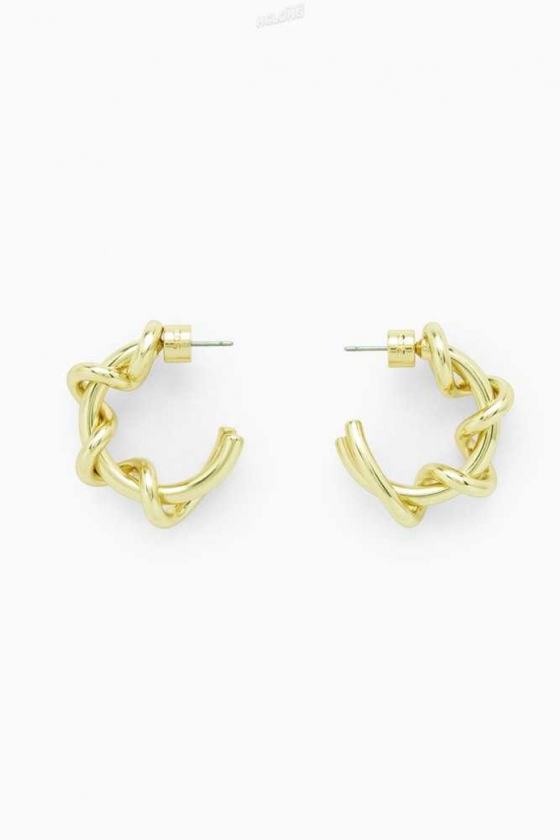 Women's COS Spiral Hoop Earrings | 0398IWVTU