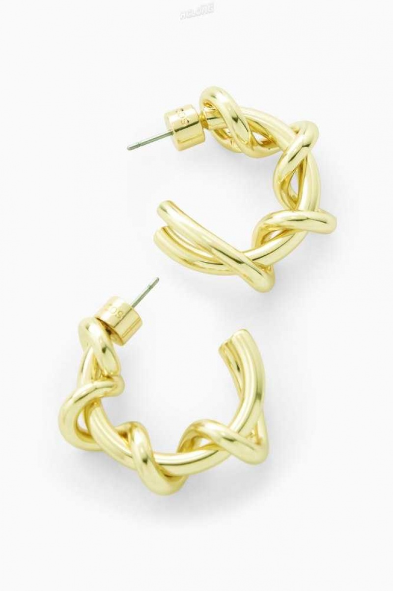 Women's COS Spiral Hoop Earrings | 0398IWVTU