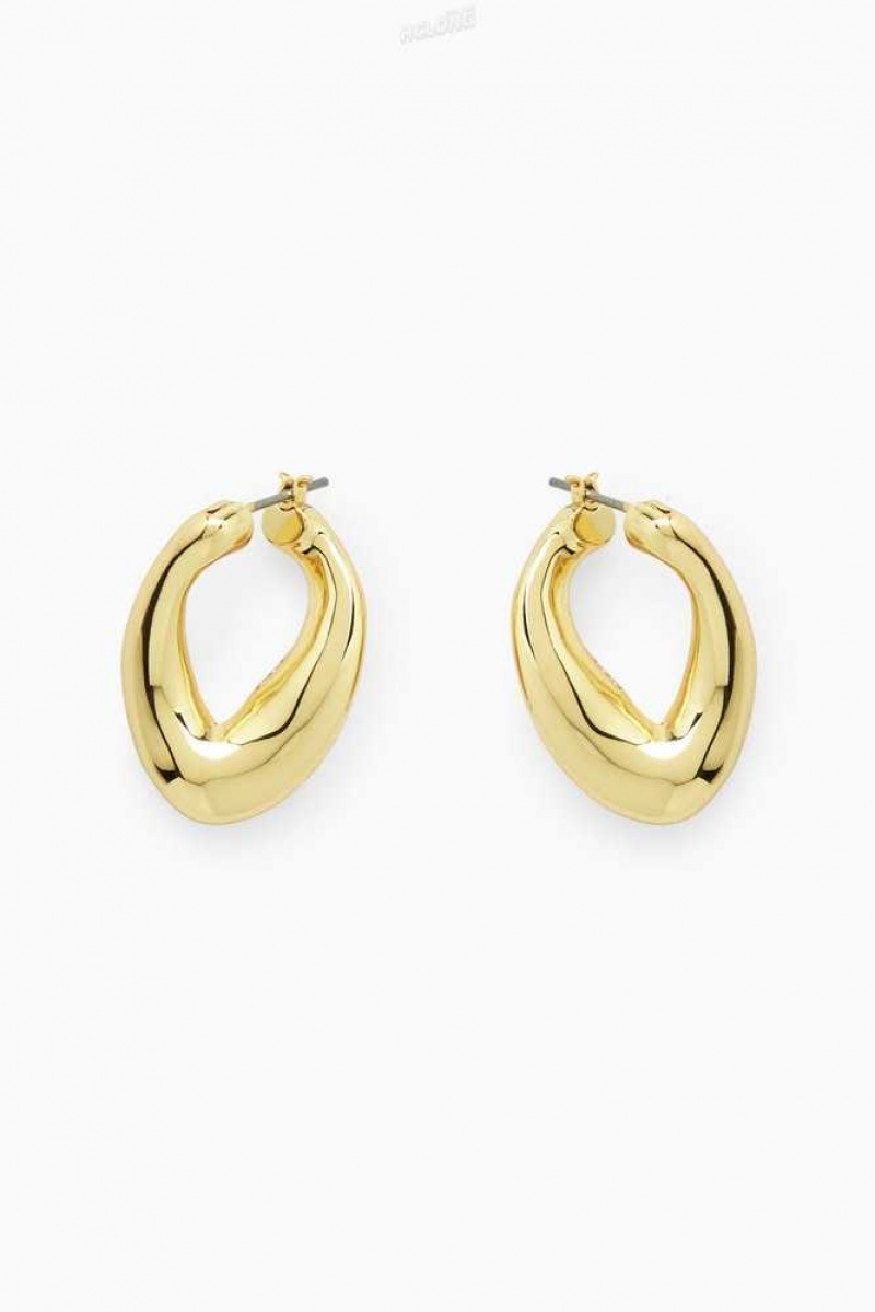 Women's COS Twisted Hoop Earrings | 4706SPMFY