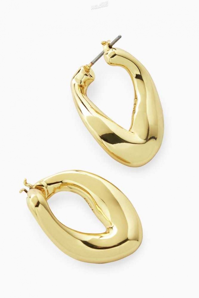 Women's COS Twisted Hoop Earrings | 4706SPMFY